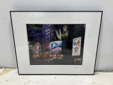 Framed and signed NYC photogaphic print(16in.x20in.)