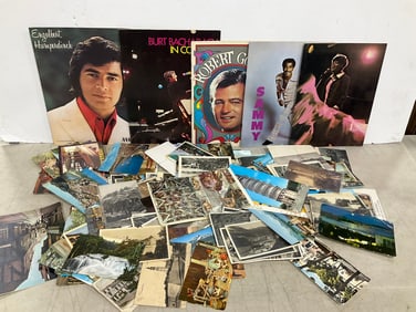 Various postcards and celebrity booklets