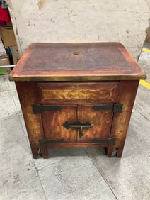 Wooden TV stand with storage(24.5in.x30in.x30in.)