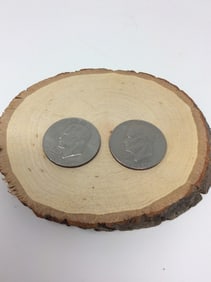 2 Eisenhower Silver Dollar 1974 and 1776-1976 liberty bell moon