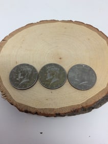 3 Kennedy half dollar (1971, 1974, 1980)