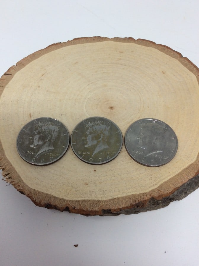 3 Kennedy half dollar (1971, 1974, 1980) (1 of 1)