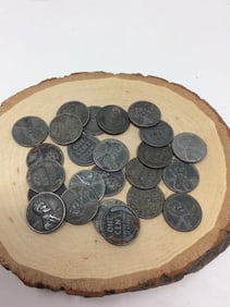 Lot of various years steal wheat pennies