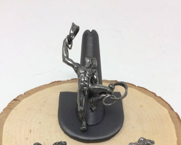 Male gymnast/acrobat nude pendant(3.25in.tall)