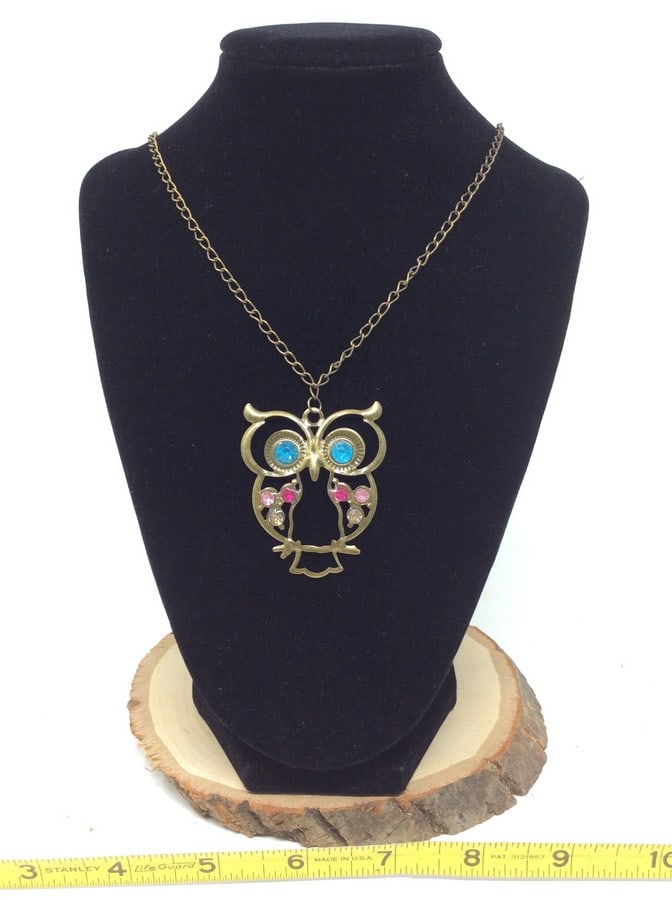Copper owl necklace(13.5in.long): Copper owl necklace(13.5in.long)