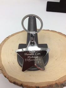 Double sided keychain(smiley face on back)