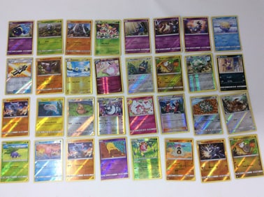 Reverse holo pokemon cards(common and uncommon)