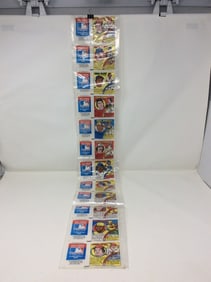 Uncut factory 1979 Topps MLB comics Bazooka gum strips