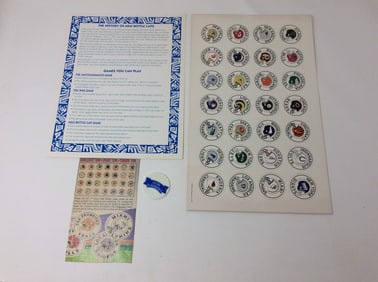 NFL football helmet pogs with Orville RedenBachers