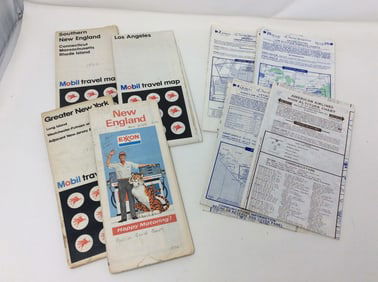 Vintage maps and altitude charts