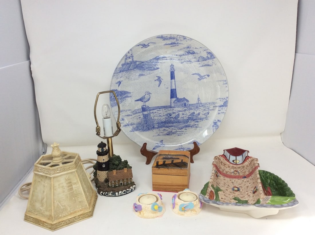 Beach Themed Decor (Lamp, Plate, and more) (1 of 1)