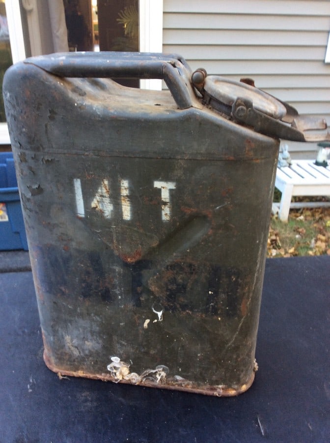 Vintage Military Gas Tank (18in Tall): Vintage Military Gas Tank (18in Tall)