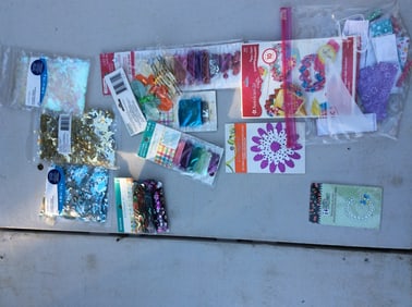 Lot of glitter and sequins