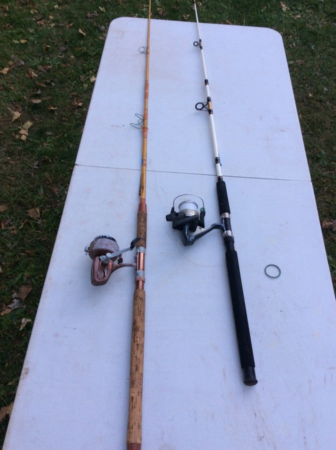 Fishing poles: Fishing poles