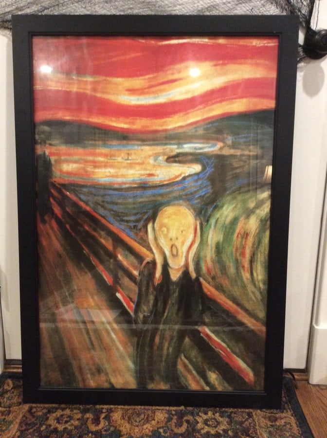 Framed Screamer poster by Edvard Munch(27in.x39.5in.) (1 of 1)