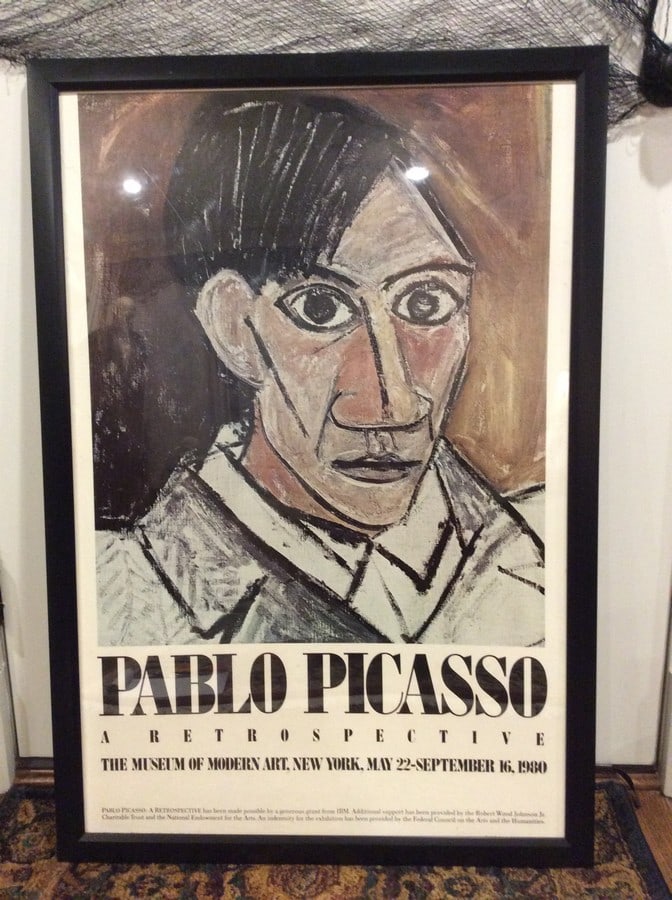 Framed Pablo Picasso poster(26in.x38in.) (1 of 1)