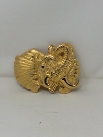 Vintage Dotty Smith elephant belt buckle(3.5in.long)
