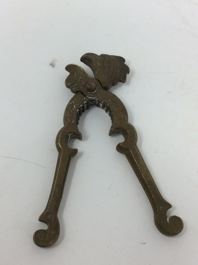 Rare vintage Eagle Bird Head Brass Nutcracker (1 of 1)