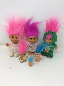 Vintage Troll folls(largest 7.5in.)