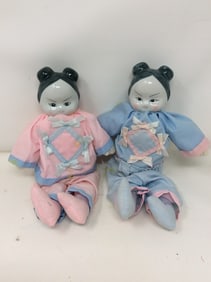 Vintage dolls(12in.tallest)