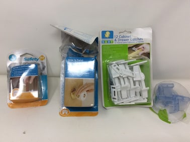 Safety cabinet and drawer latches