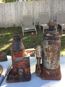 Vintage hydraulic jacks
