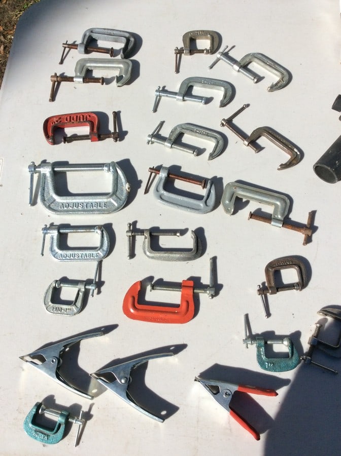 Large lot of adjustable clamps (1 of 1)