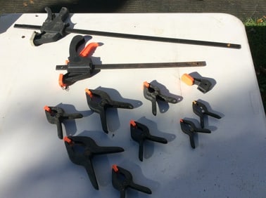 Lot of rapid bar clamps and more