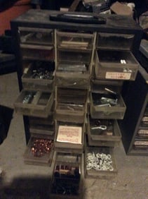 Hardware Storage Drawers *with supplies inside*