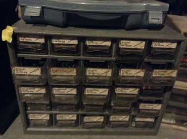 Hardware Storage Drawers *with supplies inside*