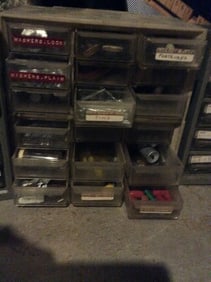 Hardware Storage Drawers *with supplies inside*