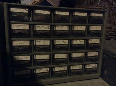 Hardware Storage Drawers *with supplies inside*