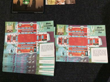 Make A London Bus Paper Cutouts
