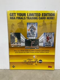 June 2007 NBA finals trading card laminated poster(22.5in.x28.5in.)