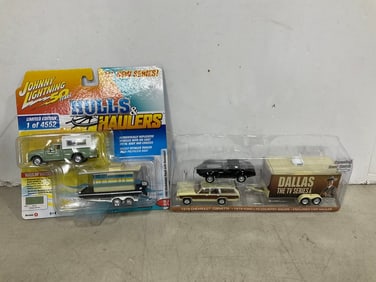Johnny Lightning Hulls & Haulers collectible cars and 1970's collectible cars(Corvette/Ford)