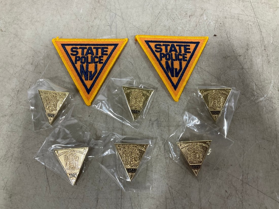 NJSP lapel pins and patches: NJSP lapel pins and patches