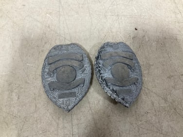 Made in U.S.A. unfinished police badges