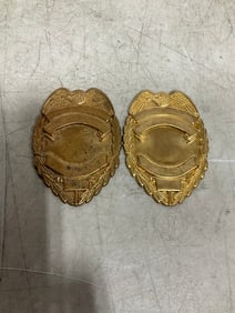 Full size unfinished police badges
