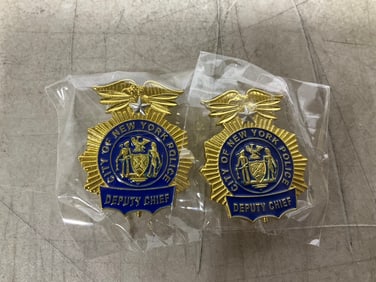 NYPD deputy chief mini shield lapel pins