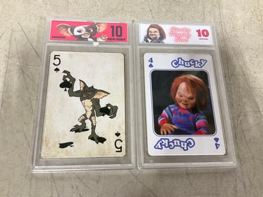 Chucky and Gremlins collectible playing cards