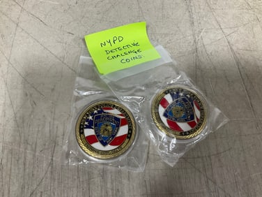 NYPD detective challenge coins