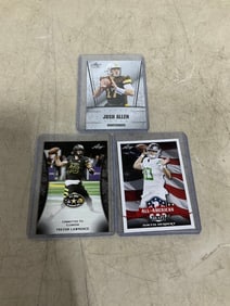 Collectible sports cards(Justin Herbert, Trevor Lawrence, Josh Allen)