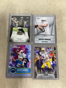 Football Collectible Cards (Justin Herbert, Trevor Lawrence, and more)