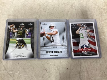 Football Collectible Cards (Justin Herbert, Trevor Lawrence, and more)