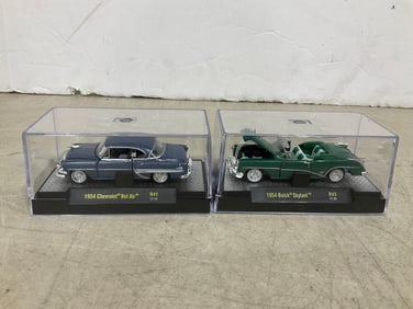Diecast Metal Cars (1954 Buick, and 1954 Chevrolet)