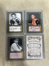Collectible Sports Cards with Authenticated Signature (Muhammad Ali, etc)