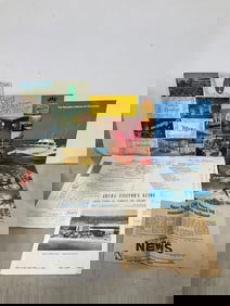 Vintage steam ship menus, postcards, and more