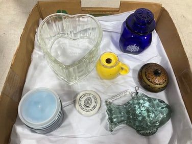 Blue glass, bubble glass fish, and more