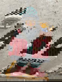 Wood Carved Santa Claus Decor