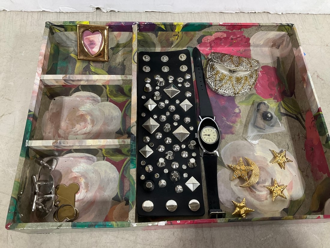 Various Costume Jewelry (Cuff Links, Watch, and more): Various Costume Jewelry (Cuff Links, Watch, and more)